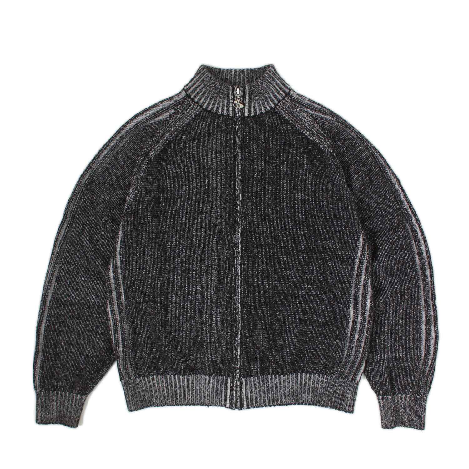 HEATHERED PHANTASY FULL-ZIP (BLACK/STONE) – Yardsale XXX EU