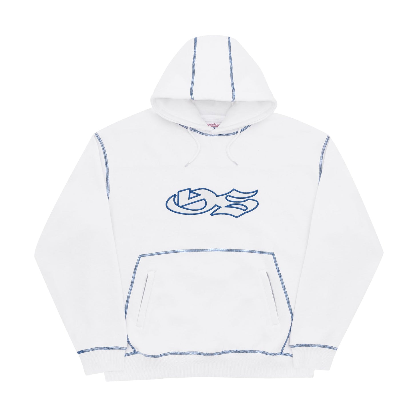 YS Sport Contrast Hood (White/Blue)