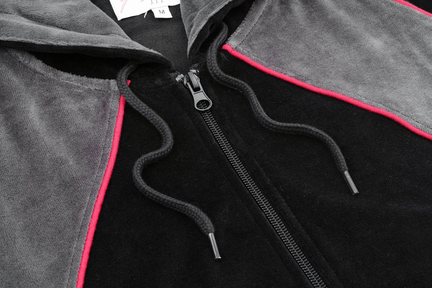 Gem Velour Zip Hood (Dark)