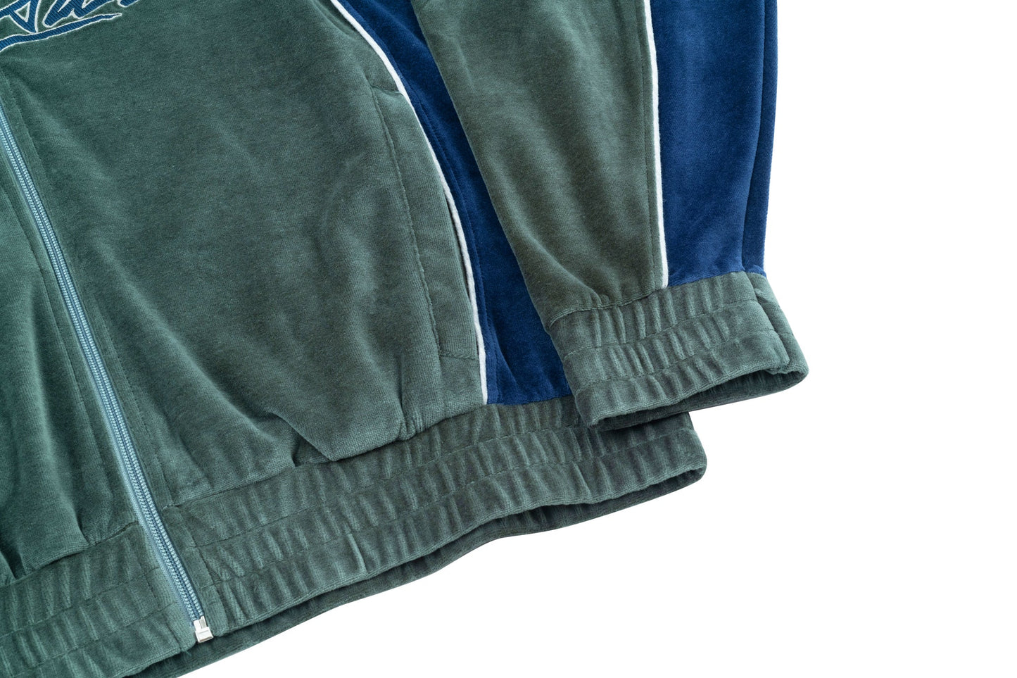 Gem Velour Zip Hood (Light)