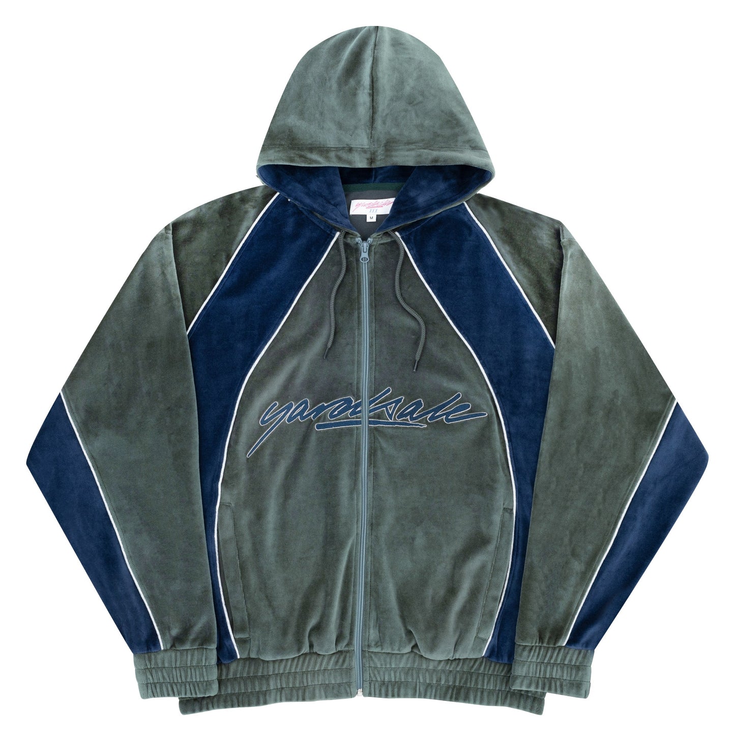 Gem Velour Zip Hood (Light)