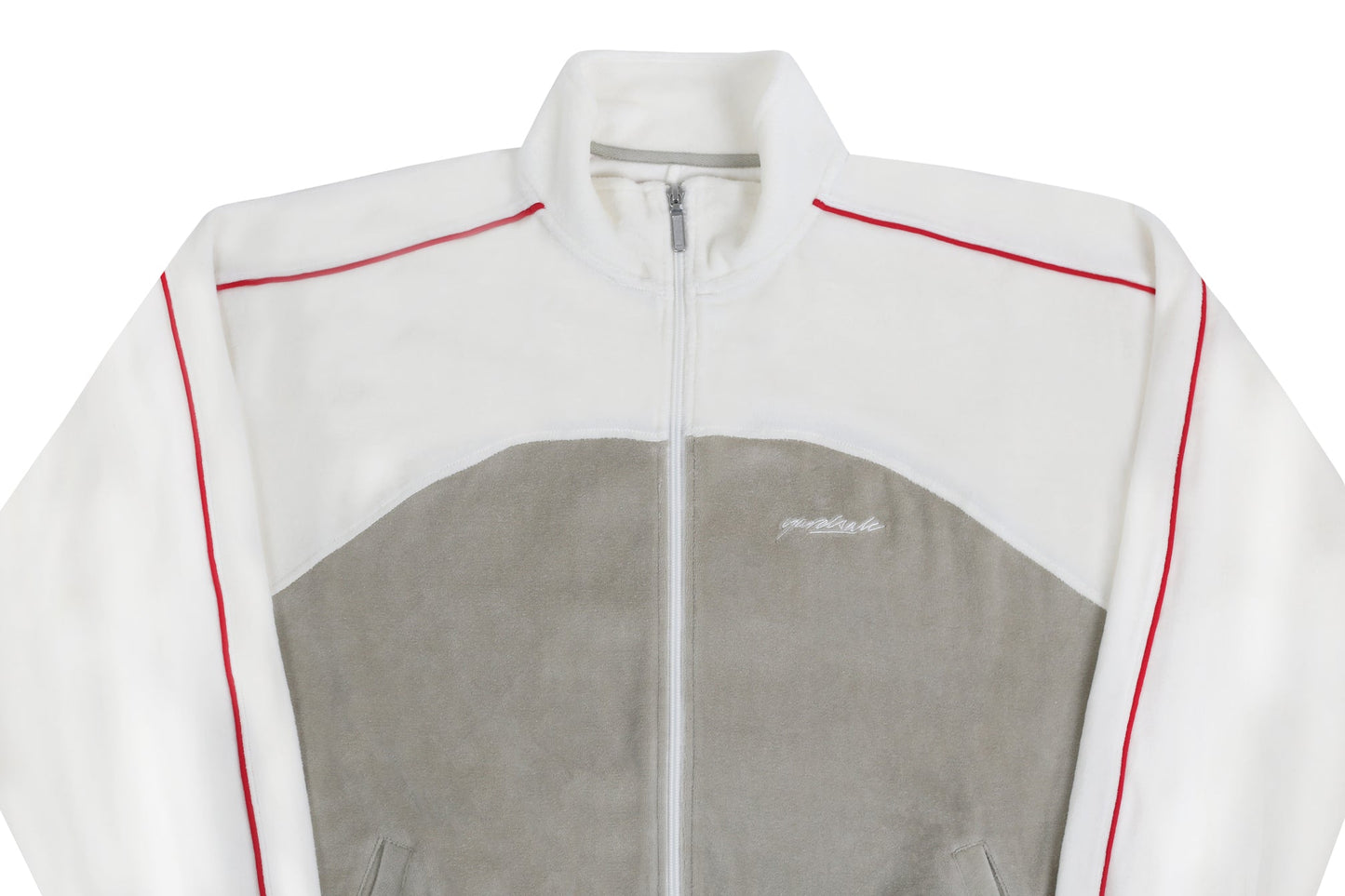 Velour Track Jacket (Cream)