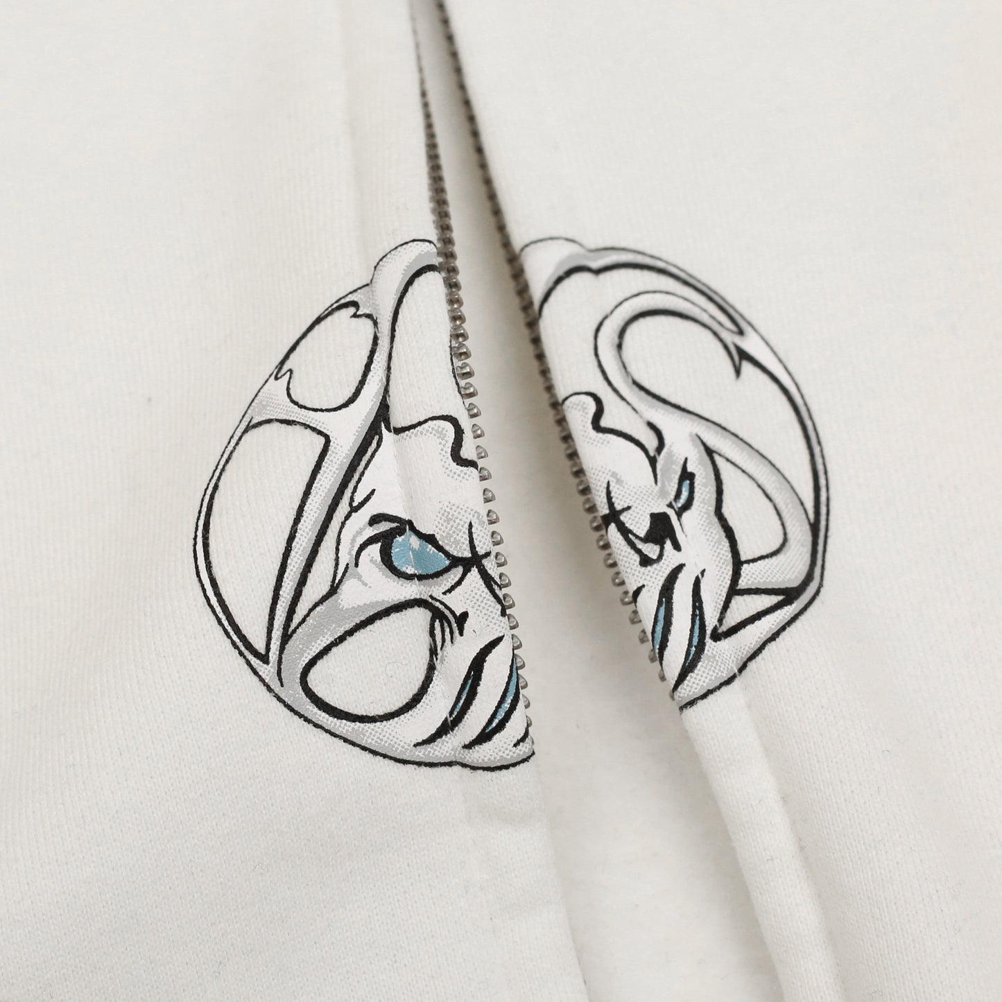 Bullseye Hood (White)