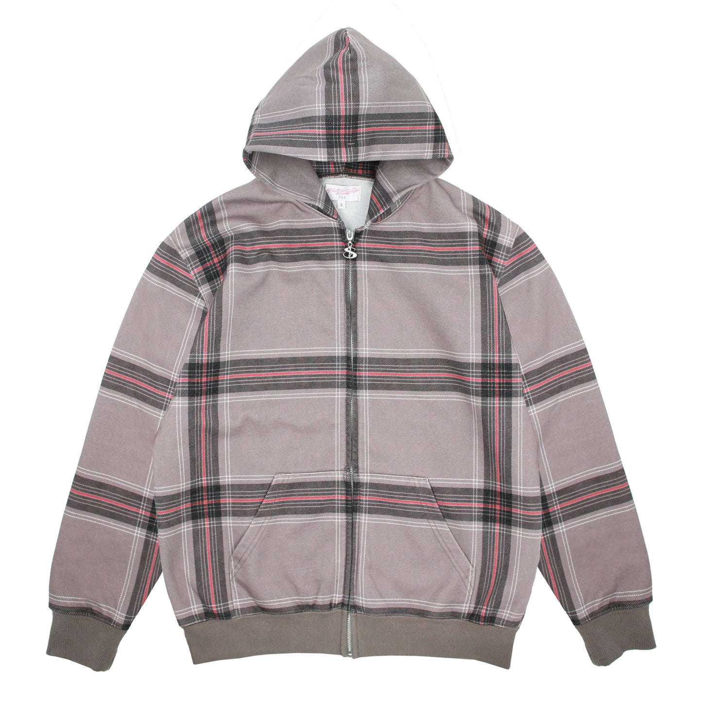 Crib Checked Hood (Grey)