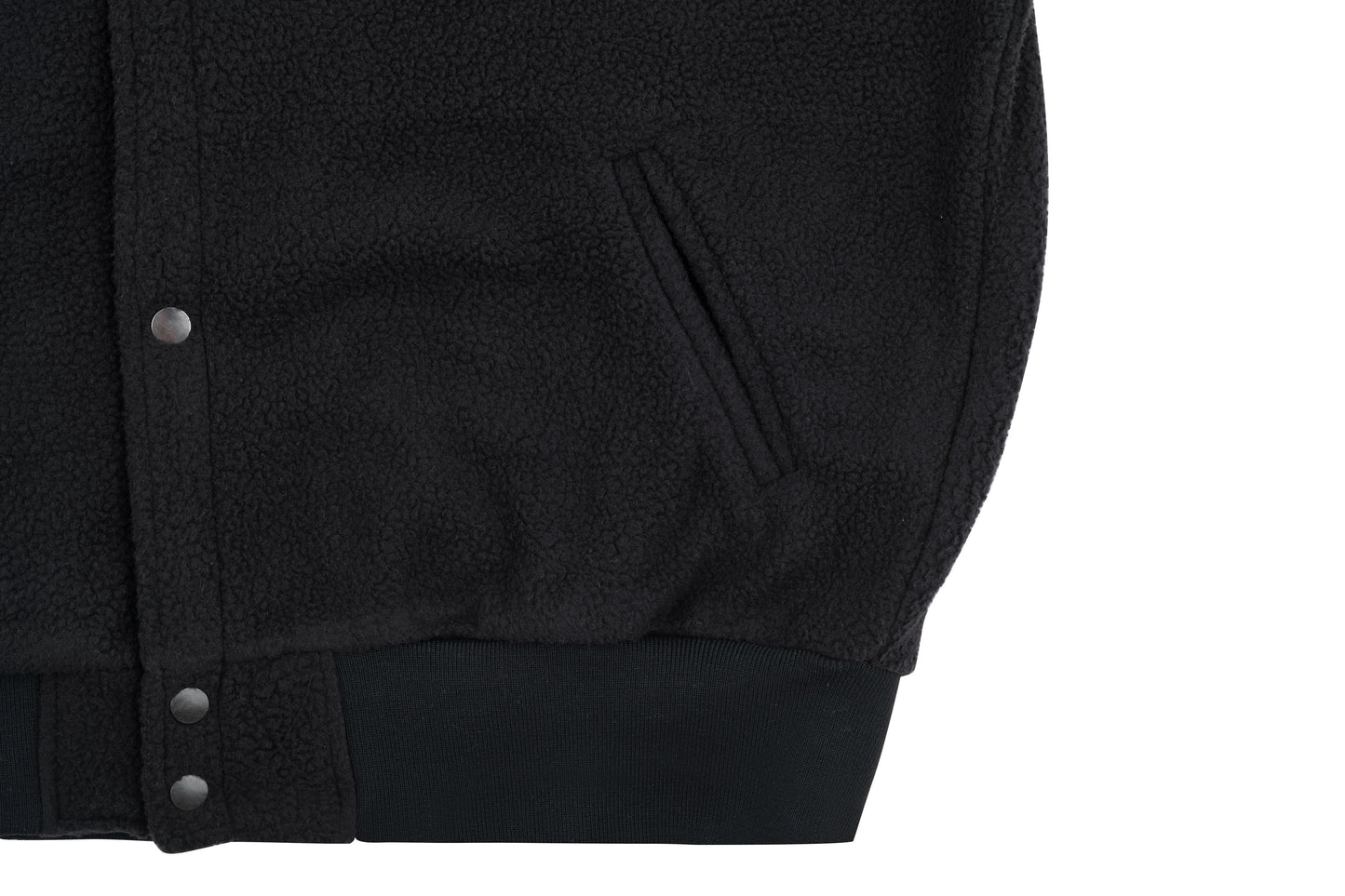 Fleece Bomber (Black/Navy)