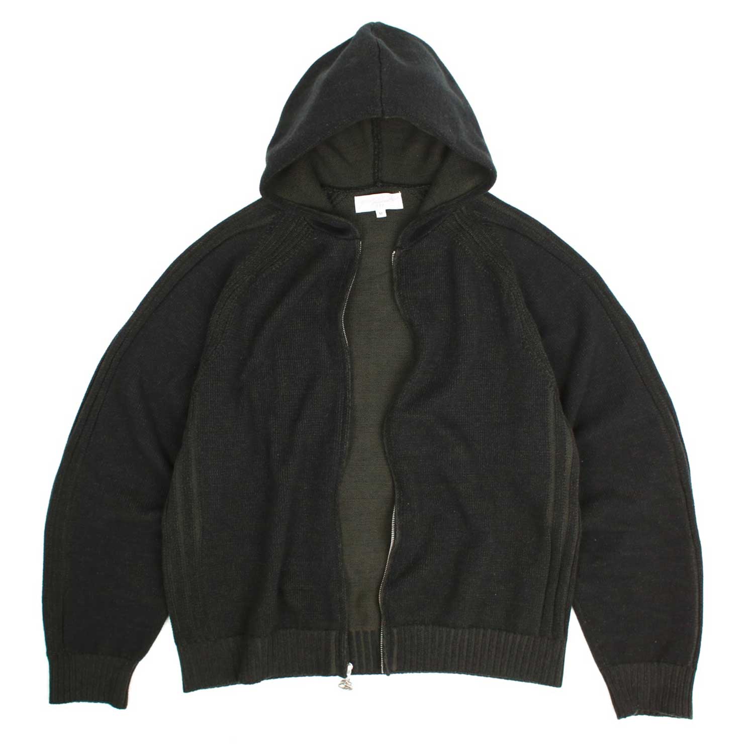 HEATHERED FULL-ZIP HOOD (BLACK) – Yardsale XXX EU