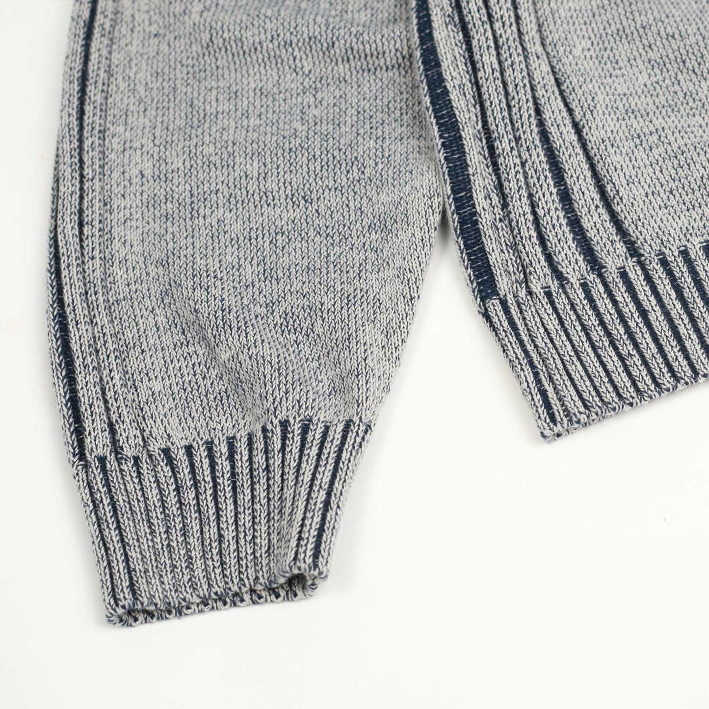HEATHERED FULL-ZIP HOOD (STONE)