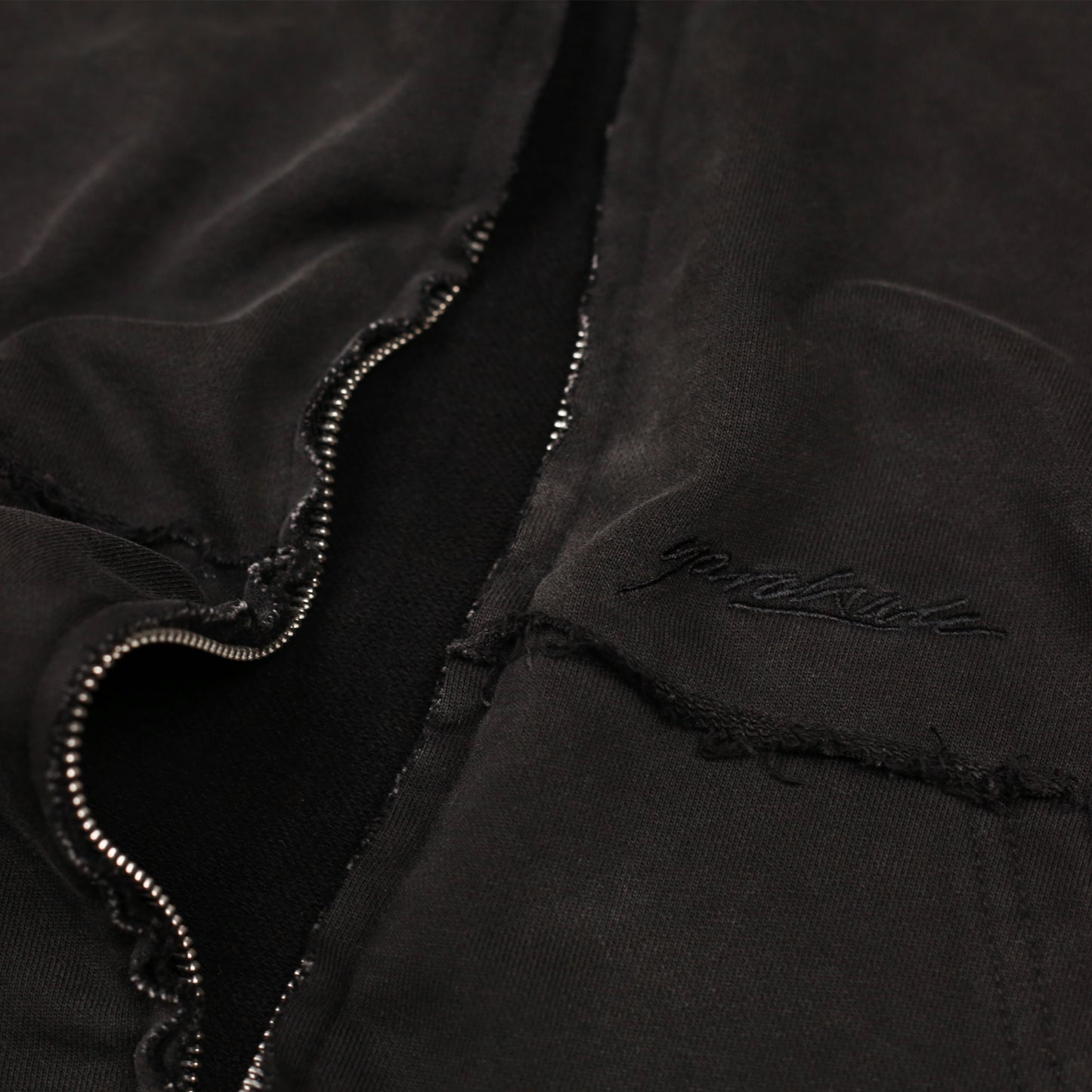Raw Edge Hood (Black)