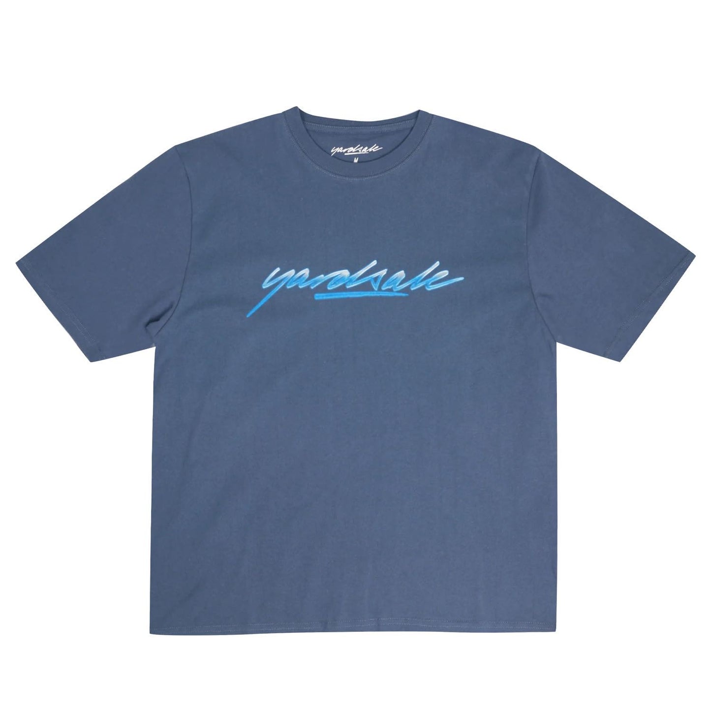 WASHED SCRIPT T-SHIRT (BLUE)