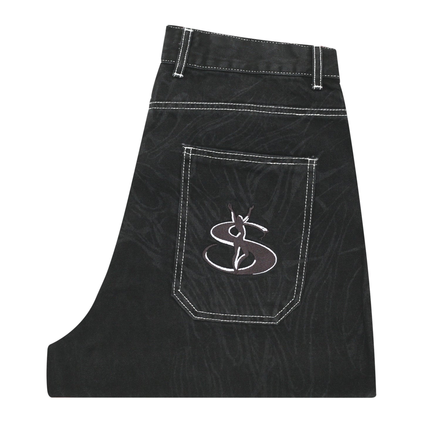 Ripper Jeans (Contrast Black)