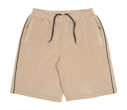 Velour Shorts (Beige)